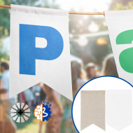 Sublimable Fabric Pennants for Garlands