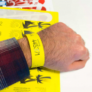 Hoja A4 imprimible láser con 8 pulseras - Pack de 10 uds