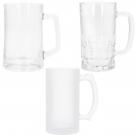 Jarras de cerveza de cristal sublimable