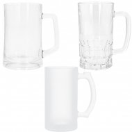 Sublimable Glass Beer Steins