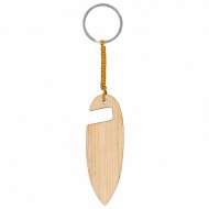 Porte-clés support mobile en bambou