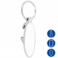 Sublimable Bottle Opener Key Rings