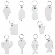 Sublimation Double Sided MDF Keyrings - Summer Shapes Series