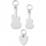 Porte-clés en bois DM3 double face sublimable - Musique