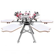 Screen Printing Machine for t-shirts - Manual - 6 Colour 6 Station