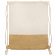 Sac à dos avec cordes de coton et de jute