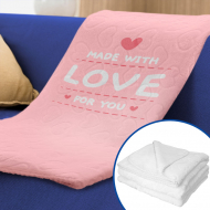 Sublimation Blanket - Embossed Hearts