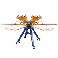 Screen Printing Machine for t-shirts - Manual - 6 Colour 6 Station