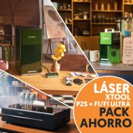 Máquinas de grabado y corte láser xTool P2S y F1/F1 Ultra - Pack Ahorro Business Duo