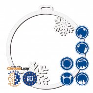 Sublimatable Frames for Christmas Baubles
