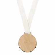 Wooden Medals for Engraving with Ribbon