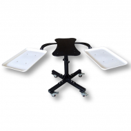Table with Side Trays for Transfer Plates