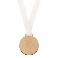 Wooden Medals for Engraving with Ribbon
