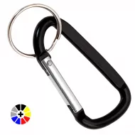 Aluminium Carabiners in Colours with Ring Keyring