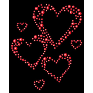 Diseño de pedrería Corazones