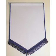 Banderín Escudo 250x180mm Blanco Azul