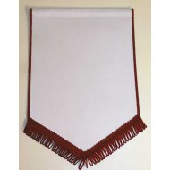 Banderín Escudo 200x130mm Blanco Rojo