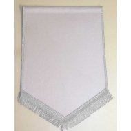 Banderín Escudo 300x200mm Blanco