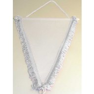 Banderín Triangular 300x200mm Blanco