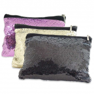 Reversible Sequin Toiletry Bag