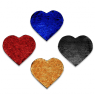 Parches de lentejuela reversible forma corazón