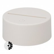 Peanas de plástico con luz LED multicolor