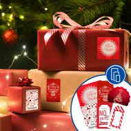 Pegatinas para regalos de Navidad