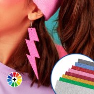 Planchas acrílicas colores glitter