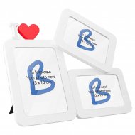 Wooden Collage Photo Frames 3 Photos I Love