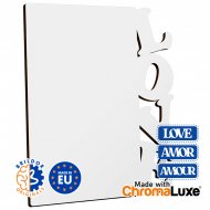 Sublimation Amor/Love/Amour MDF Photo Panels