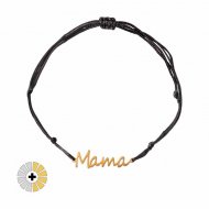 Mamá Black Cord Bracelet