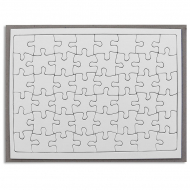 Puzzle de cartón de 48 piezas con marco transportador