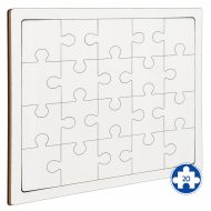 Puzzles avec cadre en bois MDF3 sublimable et base