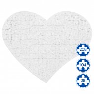 Sublimation Cardboard Jigsaw Puzzle - Heart Shape