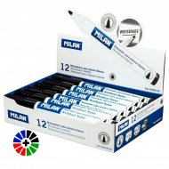 Rotuladores para pizarra blanca Milan - Caja de 12 uds