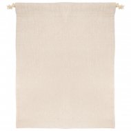 Bag suitable for sublimation made from beige linen look fabric.