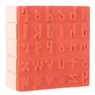 Sellos abecedario de madera - 30 piezas