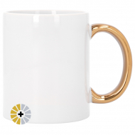 Mug sublimable avec anse métallisé