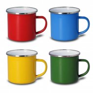 Enamel mug for dye sublimation printing