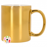 Mug sublimable en céramique effet métallisé