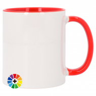 Mugs sublimables avec anse et intérieur colorés