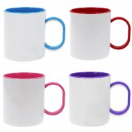 Sublimation Polymer Mug - Coloured Handle & Inside