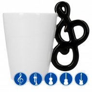 Mug conique sublimable avec anse musical