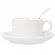 Sublimable Coffee Cup and Saucer