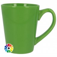 Taza de cerámica cónica colores