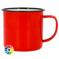 Mug en émail aux couleurs