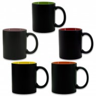 Black Matte Mug - Coloured Inner