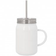 Sublimatable Stainless Steel Thermo Mug with Lid and Straw