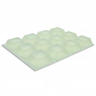 Tampons en caoutchouc adhésifs 19x19mm