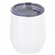 Gobelet thermos pour sublimation en inox blanc